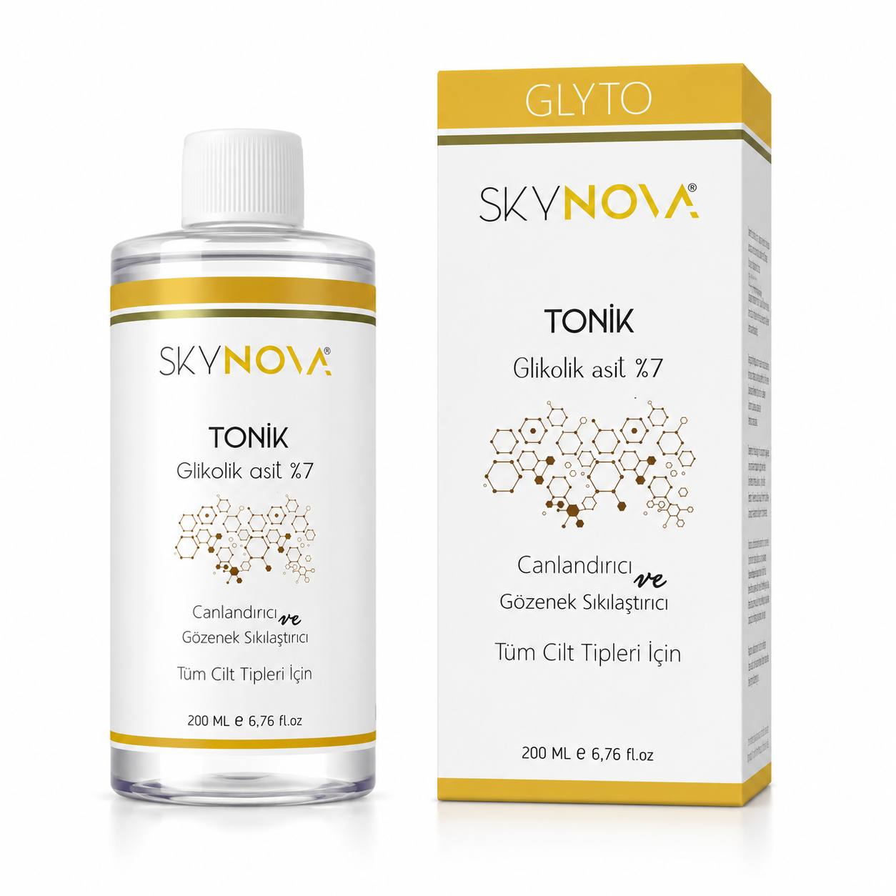 تونر SKYNOVA بحمض الجليكوليك 7% - 200 مل
